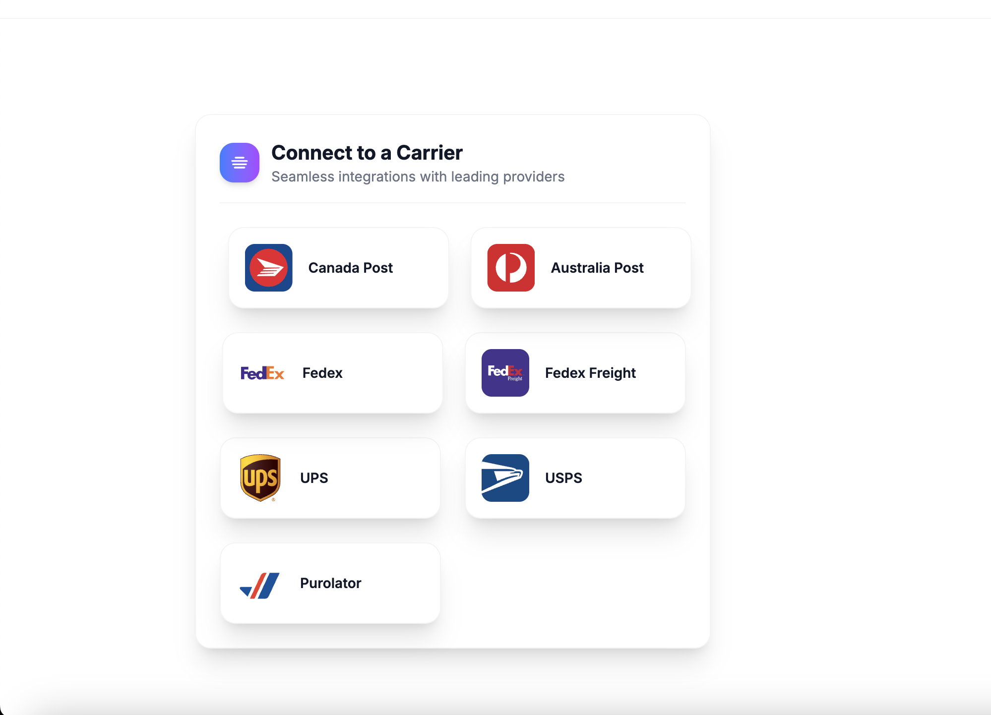 Carrier service methods